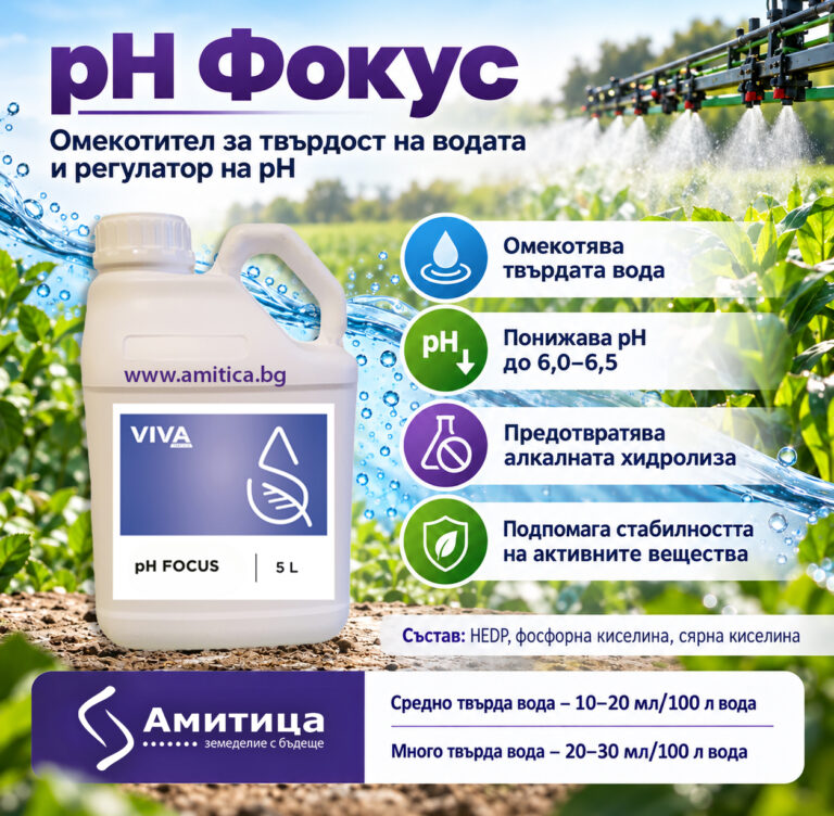 PH ФОКУС – КАЧЕСТВОТО НА ВОДАТА ОПРЕДЕЛЯ КАЧЕСТВОТО НА ПРЪСКАНЕТО